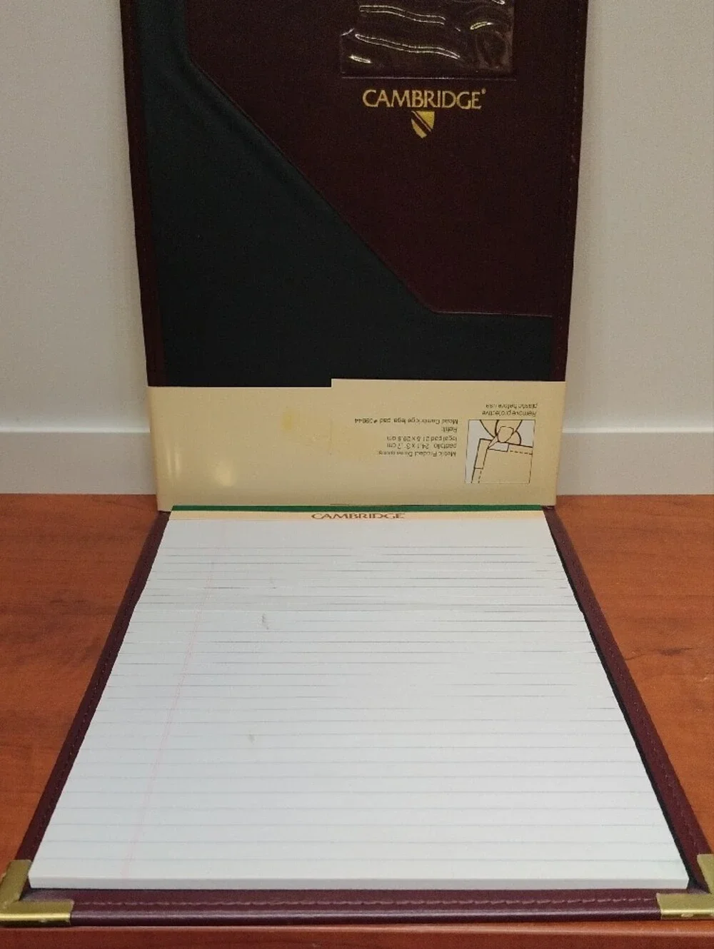 Vintage (1989) Cambridge Professional Padfolio By Mead- Brown